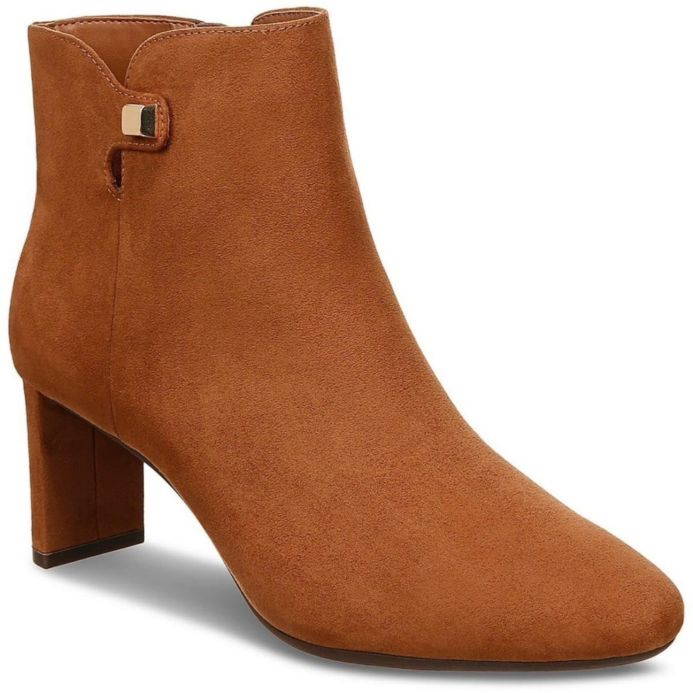 ALFANI Elegant Tan Ankle Boots Size 8